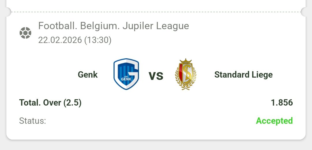 DKK45

Belgium 🇧🇪 Jupiler League.
Kickoff 1:30pm 

Total goals 3+

😭Fansports 

Reg link : cutt.ly/6rGuWvER

Promo code : INPLAY
🤪🤨
😇
