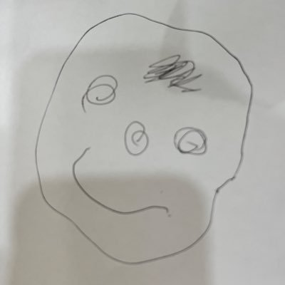 長男が書いてくれた似顔絵からアイコンが出来上がった