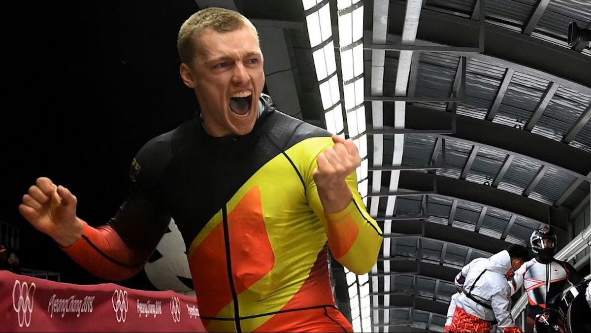 Thorsten Margis wins his fifth gold medal in bobsleigh. He won his previous  four with Francesco Friedrich, joined Johannes Lochner for these Games and  relegated Friedrich to second!