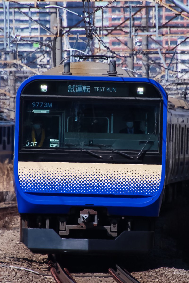 photo_2075's tweet image. 2026.2.21〜2.22
横須賀線
試9772M〜試9773M〜試9774M〜試9775M 車内外温熱環境測定試運転
E235系1000番代 都クラF-09編成+J-37編成