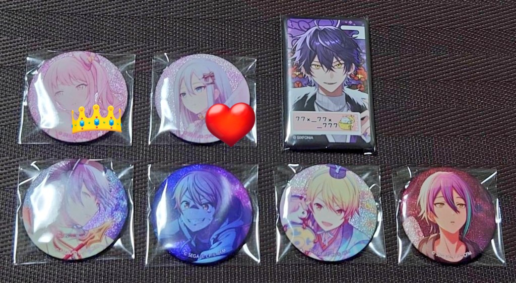 譲渡】プロセカ グリッター缶バッジ グリ缶 譲：咲希・みのり・愛莉