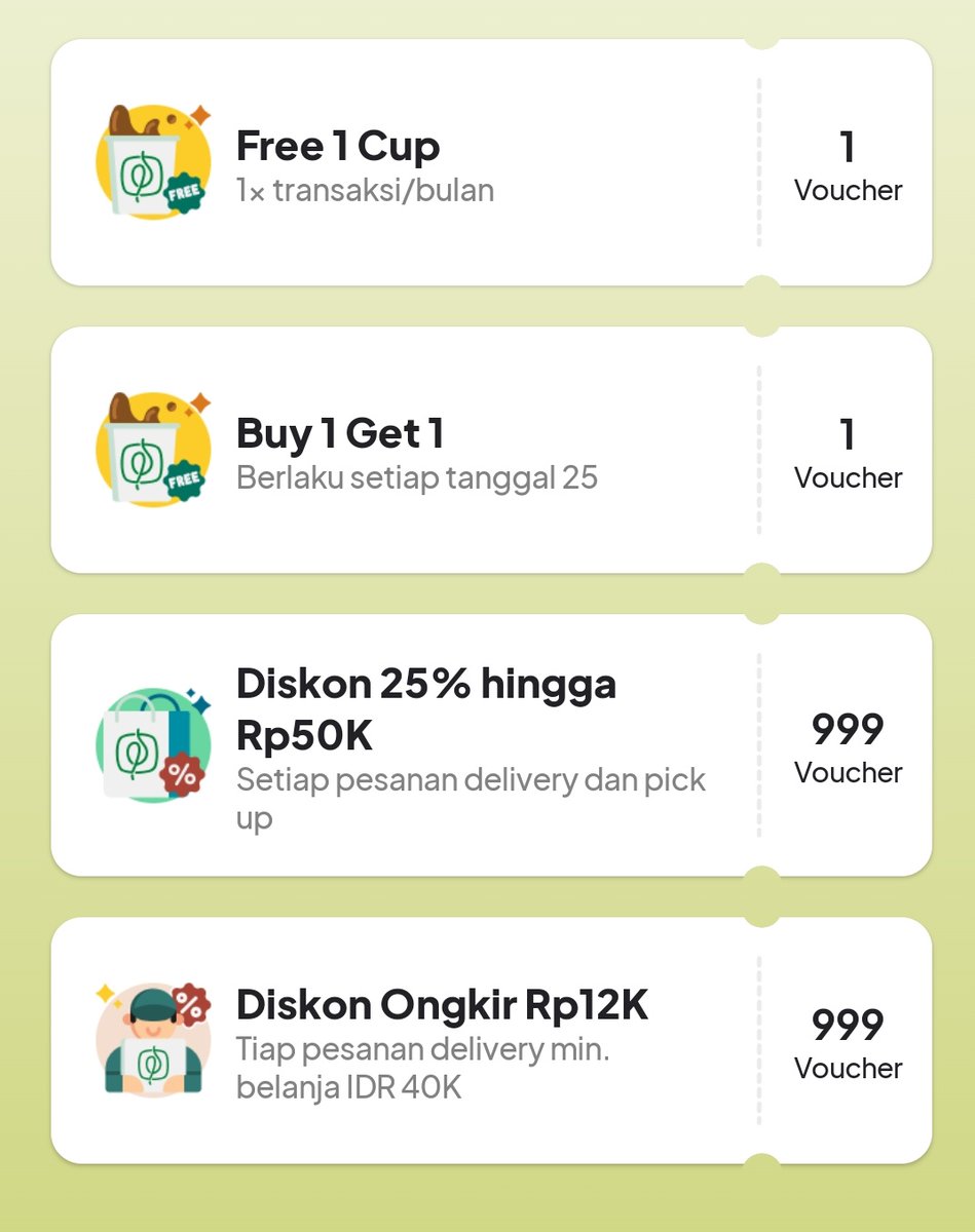 jln2id's tweet image. Baru tahu ternyata kalo beli di aplikasi Fore ada yang namanya Foreplan.

Jadi kita bayar 24rb, nanti dapat
- 1 cup gratis
- buy 1 get 1 setiap tanggal 25
- diskon 25%
- diskon ongkir

#tipshemat