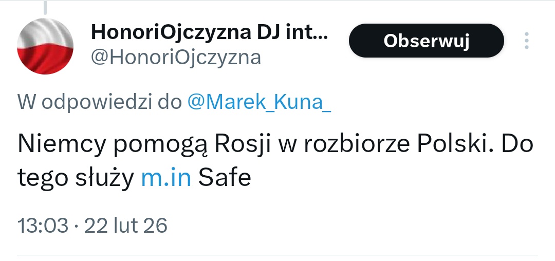 Idzie na rekord. Mój faworyt.