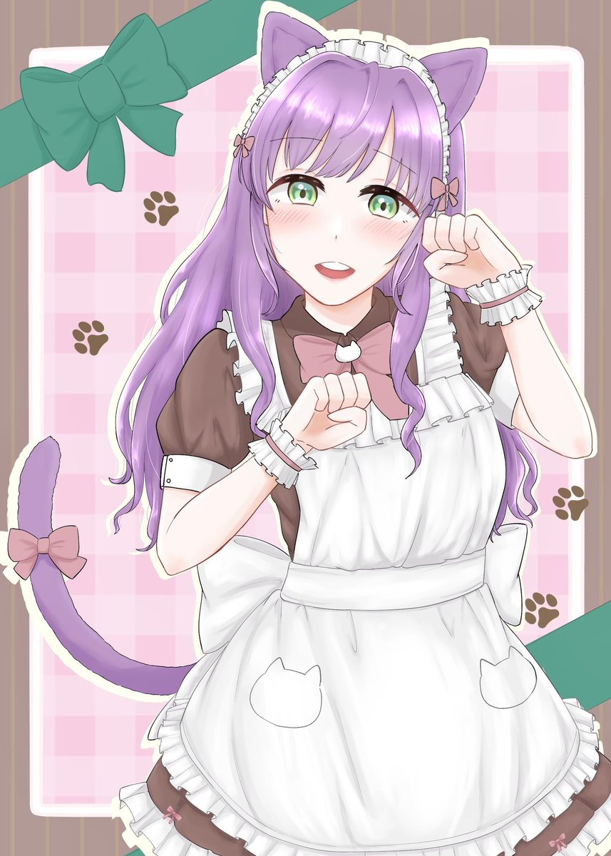 にゃんにゃんメイドこず(再掲) #猫の日