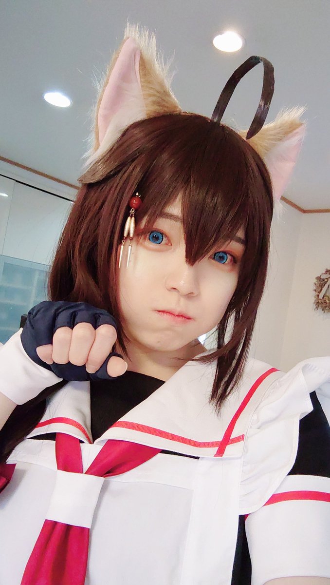 これは男の娘なネコミミメイド時雨🐱

#猫の日