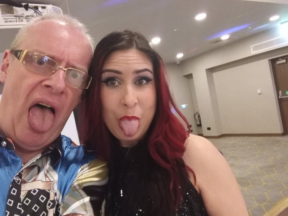 TrevCampbell's tweet image. Bumped into my beautiful friend @swanny at my gig that I DJd last night  #HolidayInn #Gatwick so we had to do the #tonguesout #messingabout together 😜