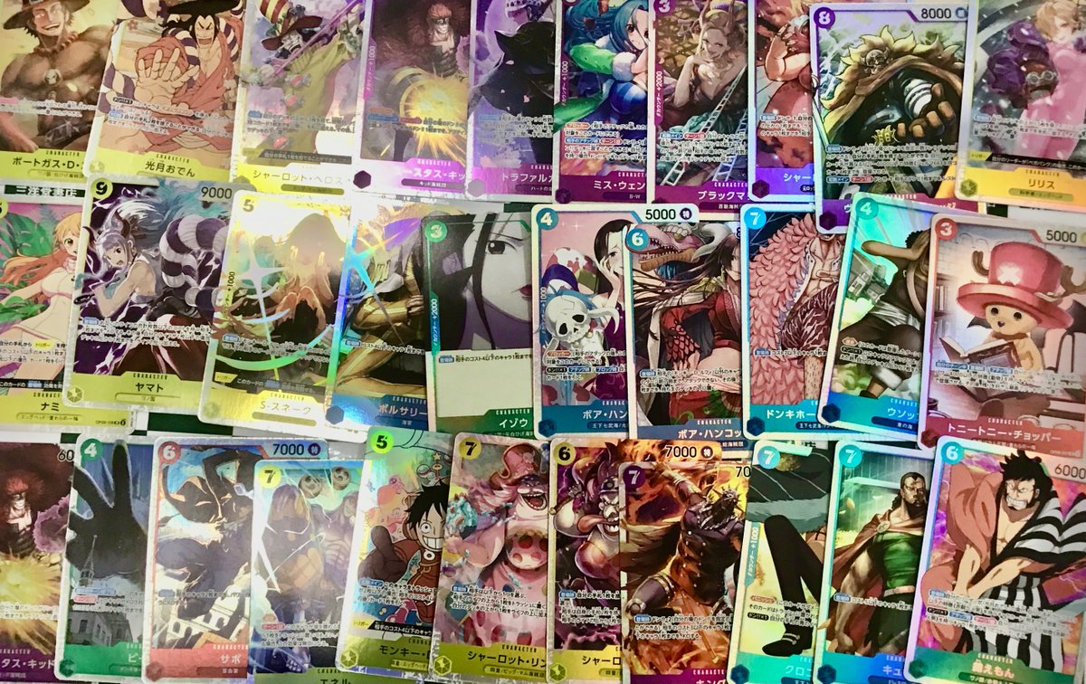 ワンピース キラカードをストレージに大量投入しました✨ ご来店を