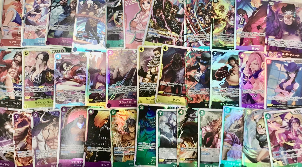 ワンピース キラカードをストレージに大量投入しました✨ ご来店を