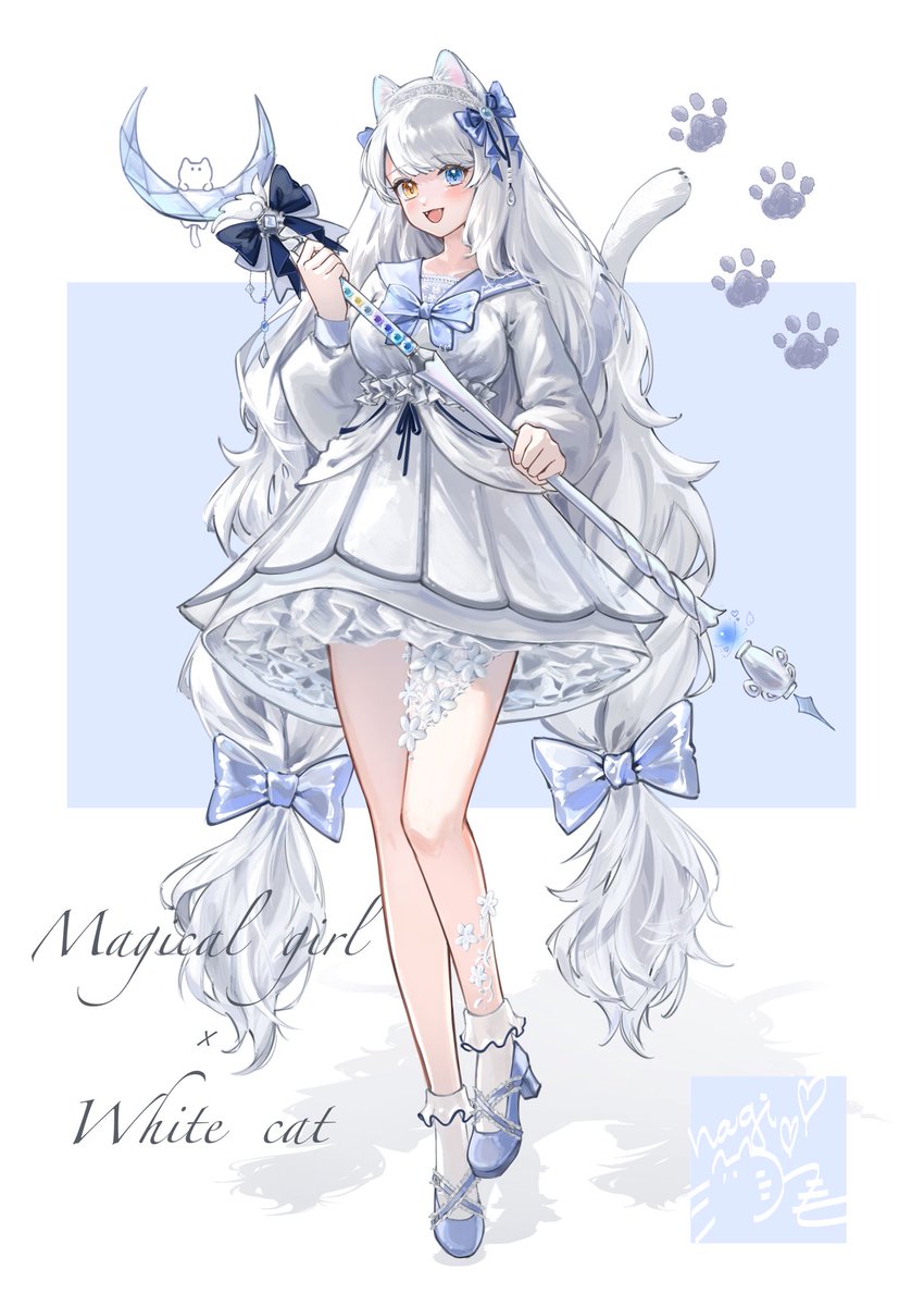 猫の日 猫ちゃん×魔法少女 擬人化シリーズ🐈‍⬛.・*＊