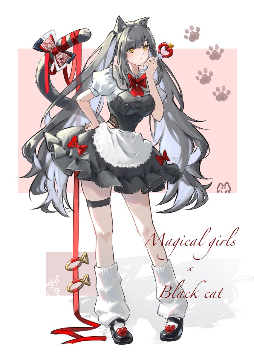 猫の日 猫ちゃん×魔法少女 擬人化シリーズ🐈‍⬛.・*＊