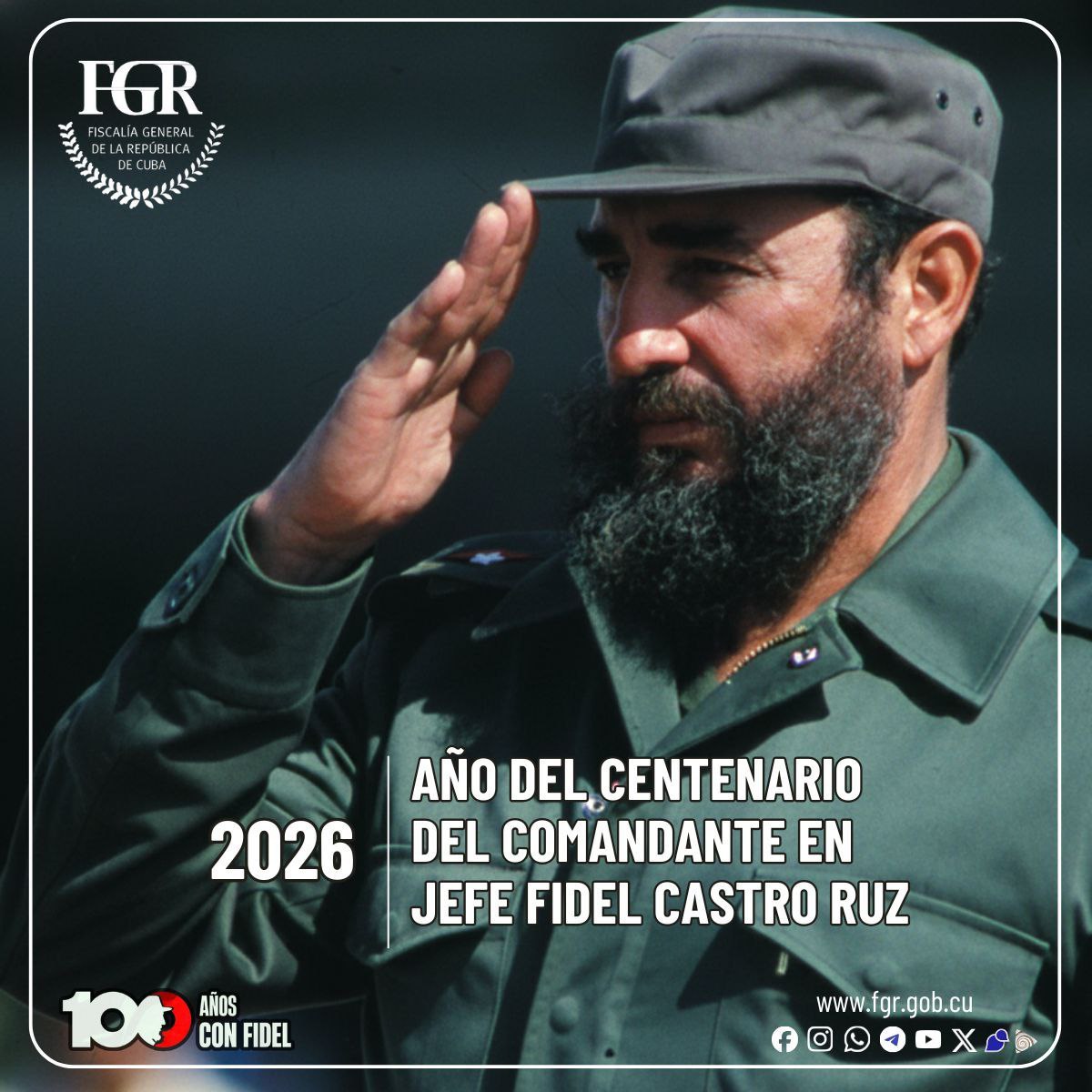 #100AñosConFidel: «Nuestra Patria ha vencido las pruebas más duras, hemos llegado hasta aquí, y seguiremos adelante, labrando nuestro futuro, sin que ninguna fuerza pueda doblegarnos, intimidarnos ni obligarnos a renunciar a uno solo de nuestros principios»

#CubaEstáFirme