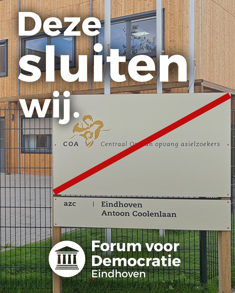 👉🏻 FVD kiest voor sluiting van alle AZC’s.