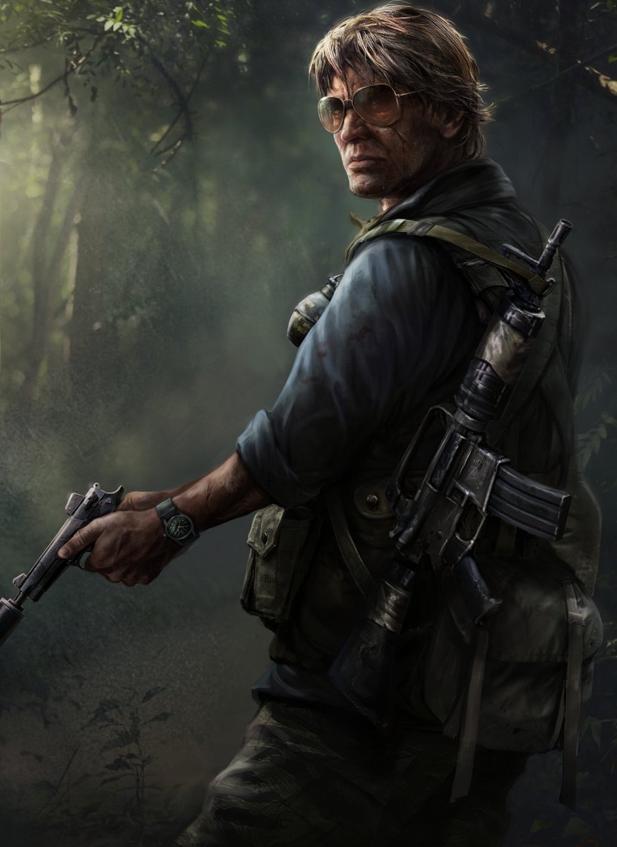 ModenasHD's tweet image. Here's the original concept art behind Russell Adler in Call of Duty Black Ops Cold War and some undercover and tactical looks explorations.

Early, he was supposed to have the rank of colonel in the army. #BlackOps