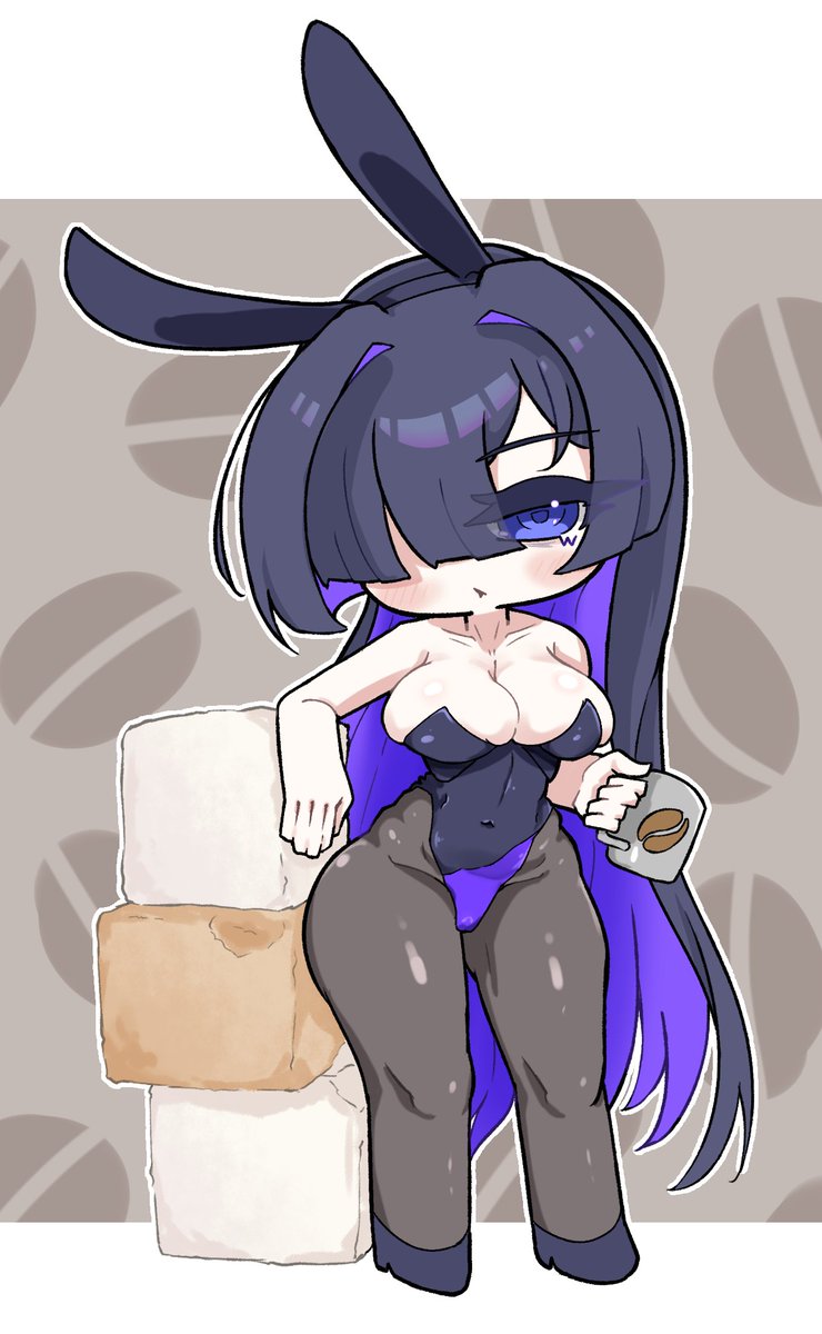 silk_fff's tweet image. マキネッタを買ったのでバニートバリさんも描きました（？）