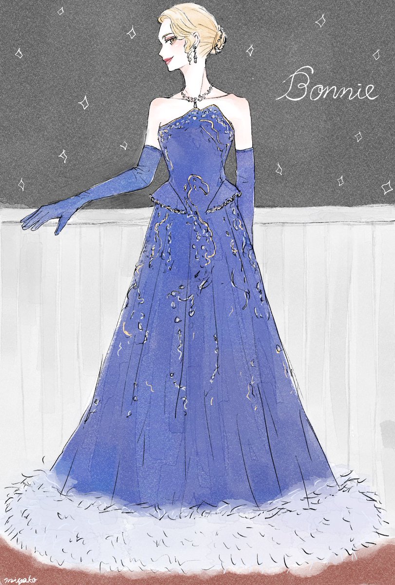 今回もあやちゃんのドレスを沢山描きました❄️