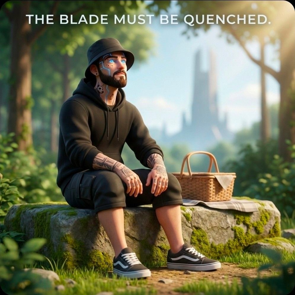 THE COOLING CYCLE
​Sunday, February 22, 2026.

​The Amateur believes that if they stop swinging the hammer, the building will collapse. They run on anxiety, caffeine, and FOMO. They are terrified of silence because they equate rest with failure.

​They are grinding their gears to