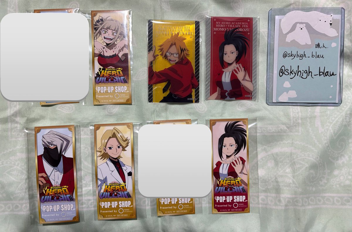 交換】ヒロアカ ヒロヴィラフェス 神戸 マルイ ①購入特典 ②クリア