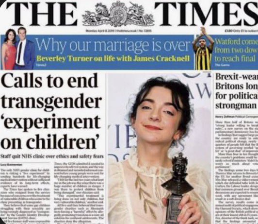 This is how the Right warp things. The Times has stoked the culture war against trans people non-stop for six years. One famous Saturday edition contained TWELVE trans hostile stories in ONE paper. 0.5% of the population. 
THEY are the ones creating the culture war to distract