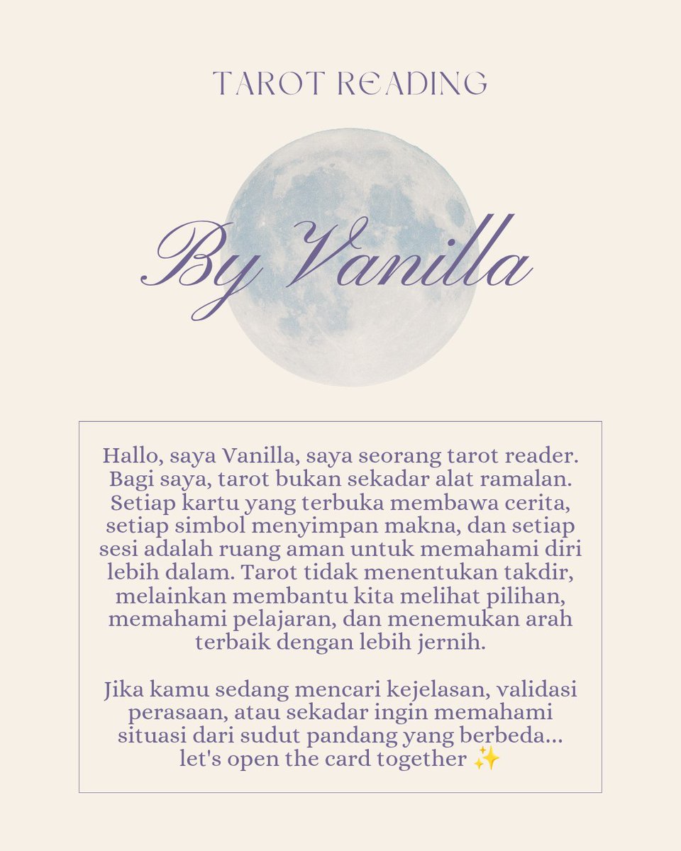 Vanilla - Tarot Reading tweet media