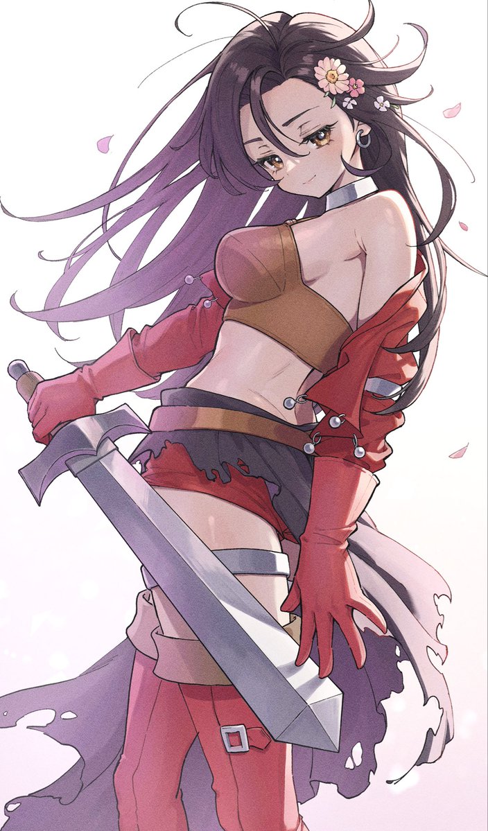 踊り子➕剣士➕お姉さんっていう最高な属性のアイラ最高🙌
#DQ7R 