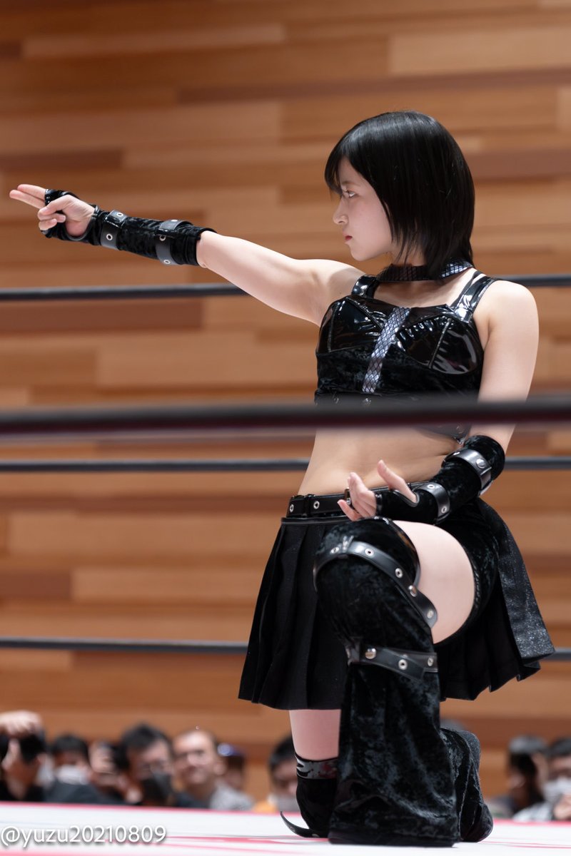 yuzu20210809's tweet image. 神嵜志音 選手
今日は横から射抜かれたました。
撮影日:2026年2月22日
撮影場所: #tjpw 岡山・おかやま未来ホール
#神嵜志音