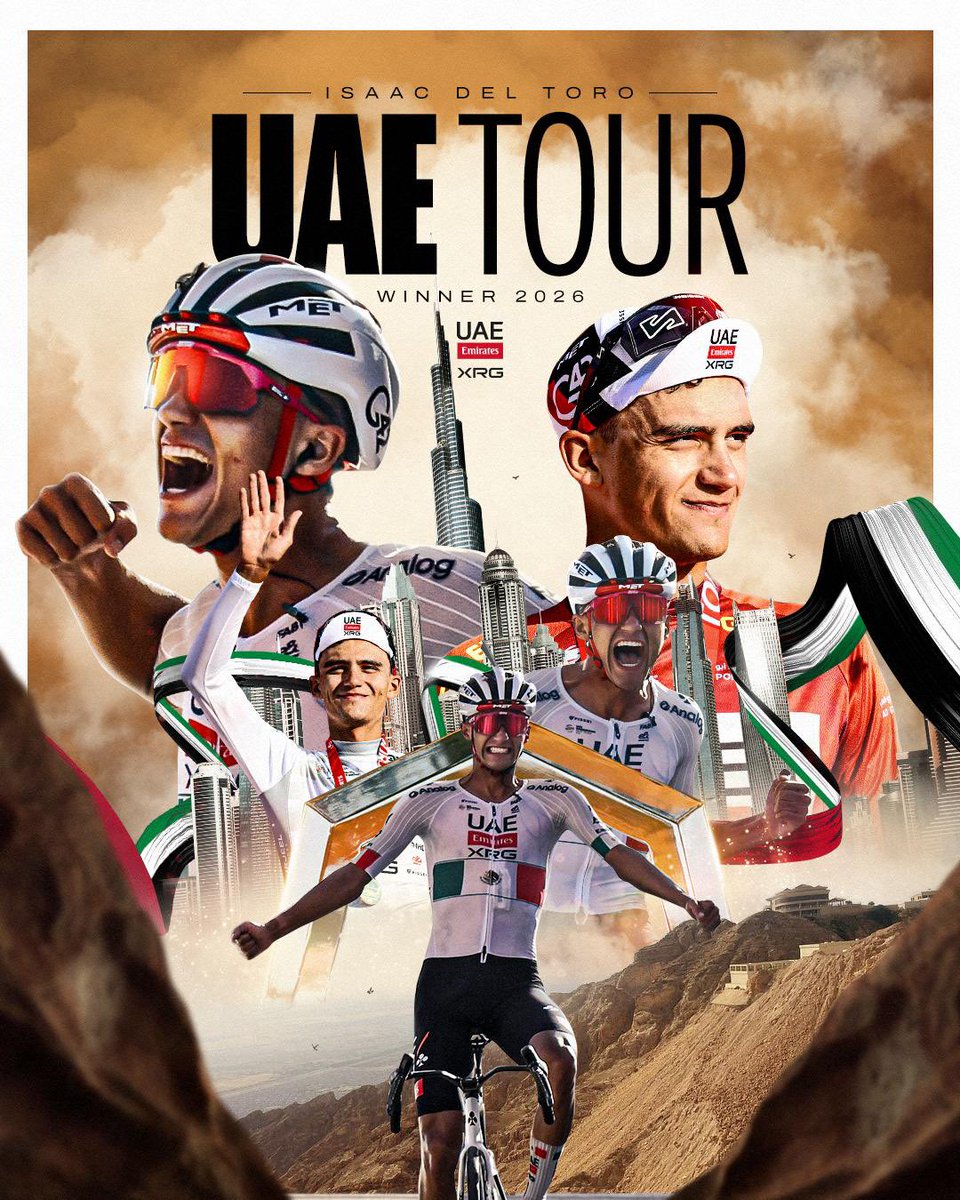 Your 2026 #UAETour overall champion 🏆🇦🇪!

¡Enhorabuena, <a href="/ISAACDELTOROx1/">ISAAC DEL TORO ROMERO</a> 🇲🇽🐂🔥

#WeAreUAE