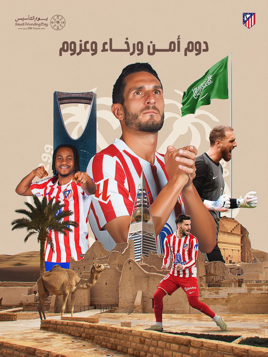 من 299 عــام.. قيم ثابتة، تـــاريخ يشهد بالعــزم والبطــولات، ومسيـرة وطــن تروى بفخــر ❤️🤍

عمــار يا دار السعد 🇸🇦

#يوم_بدينا_1727 #يوم_التأسيس