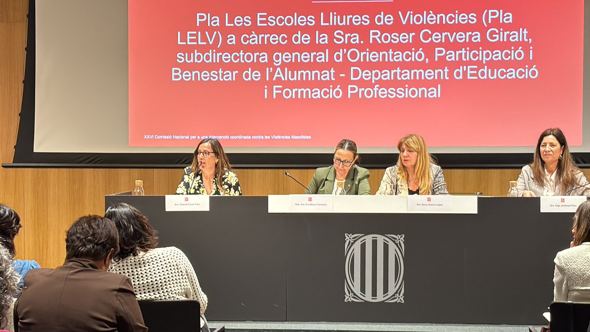 Aquesta setmana ha tingut lloc la 26a plenària de la CNVM, màxim òrgan de coordinació de la Generalitat de #Catalunya, que impulsa i avalua les polítiques contra les violències masclistes i permet reforçar la coordinació i l’acció compartida.

Màxima coordinació per fer front a