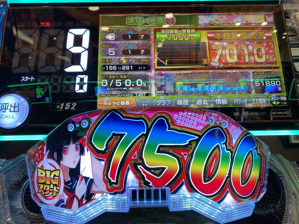 ギリプラスとなるか、はたまた大勝ちかは最後にコヤツに託す #ナンニチ