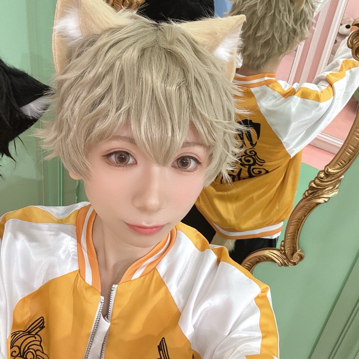 みんなねこみみこすあげてるから便乗していにしえのちょーじ(襟足なしver.)