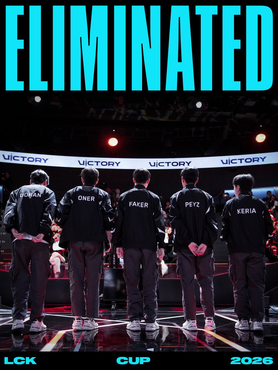 The reigning World Champions are eliminated from #FST2026 contention.