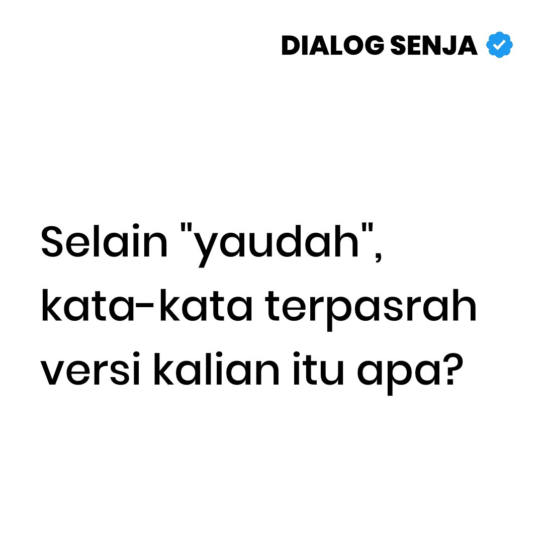 Dialog Senja tweet media