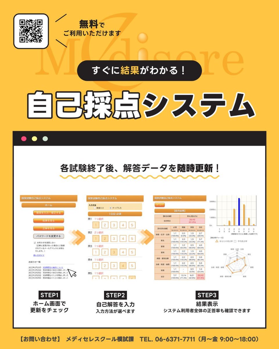 薬剤師国家試験を受験された皆さまへ】 お待たせしました！ ✓ 解答