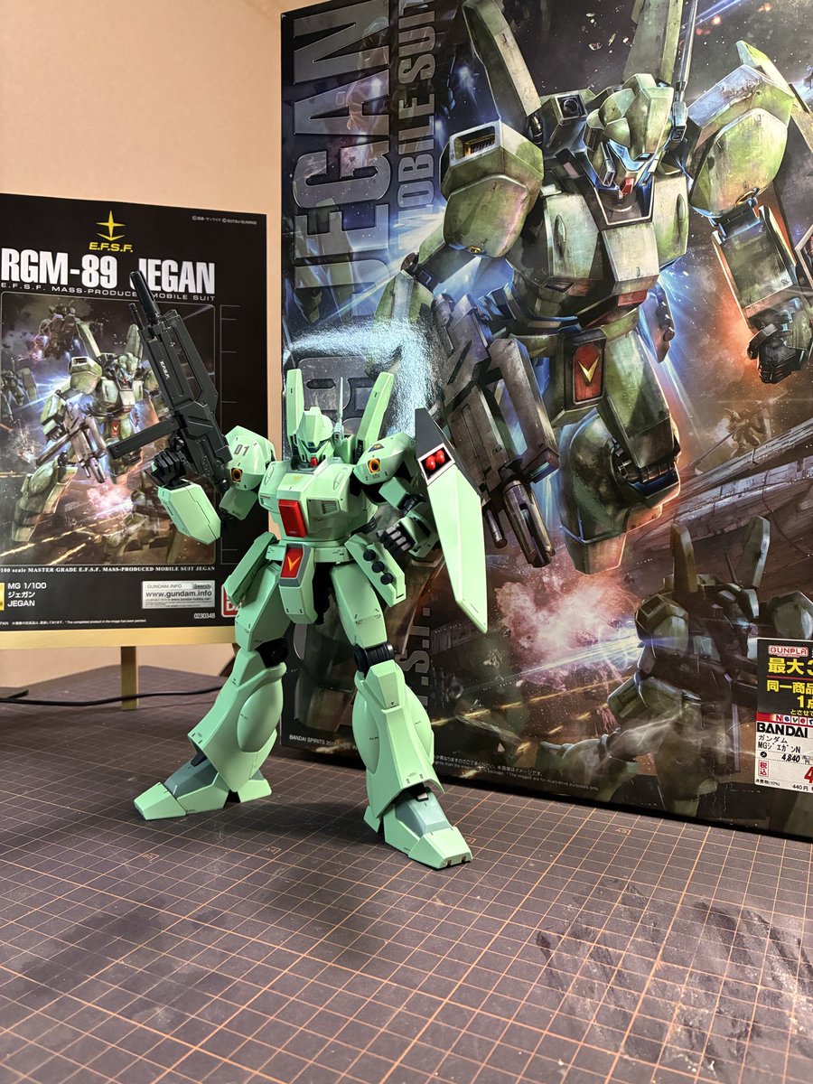 RGM-89シリーズ ガンプラ 4種セット ガンプラ好きと繋がりたい #ガンプラ MG RGM-89 ジェガン 完成✨