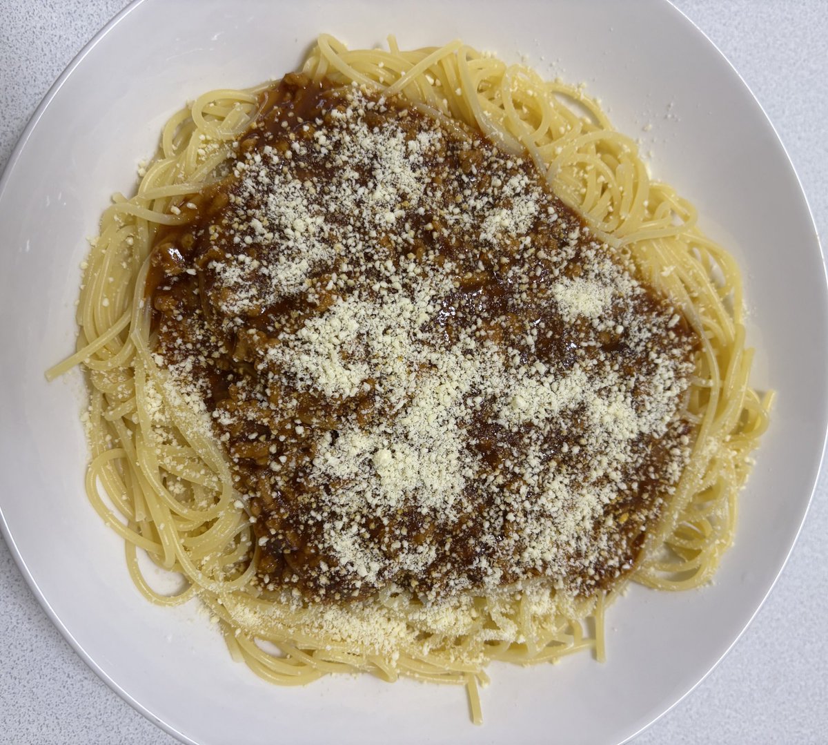 今日はミートソースや🍝