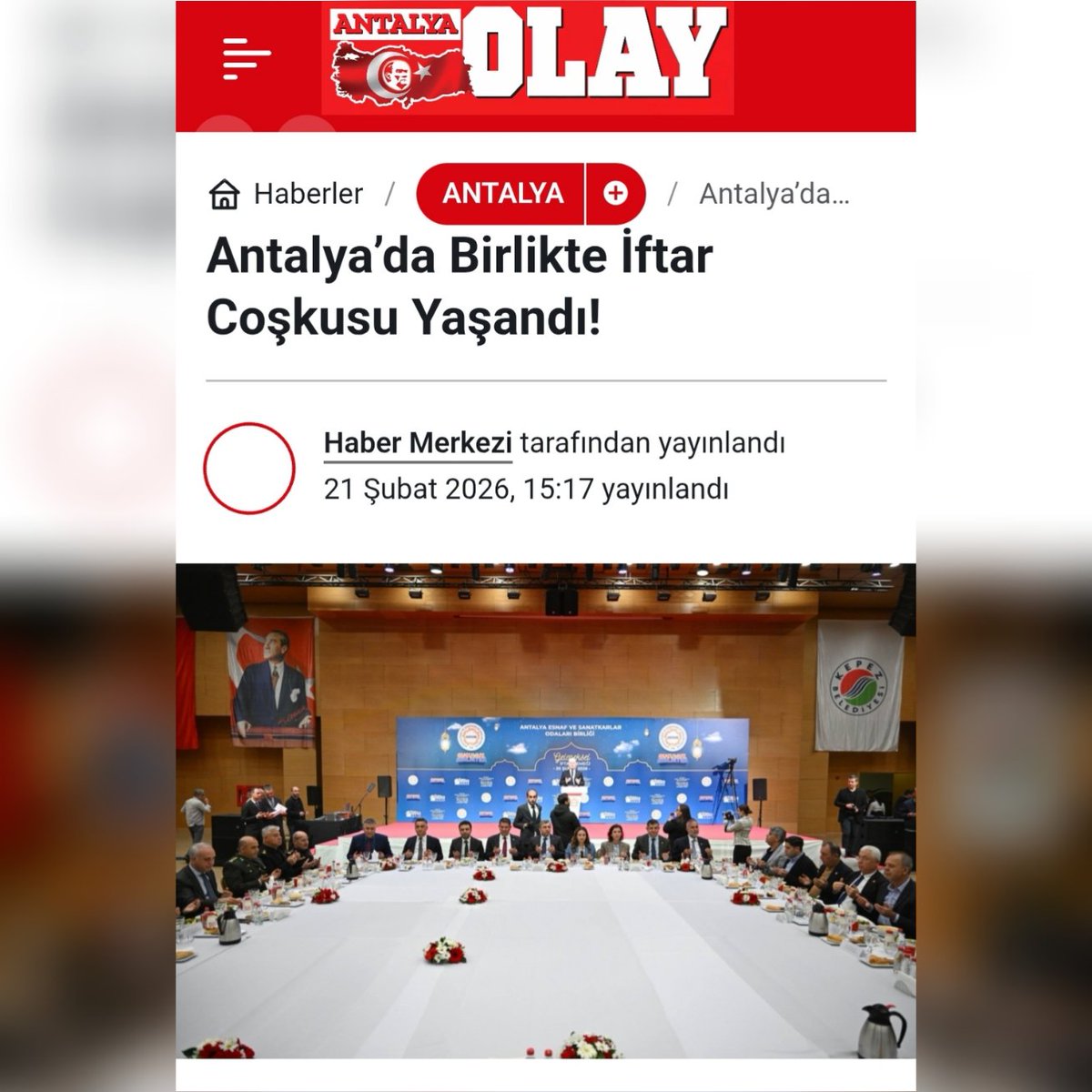 Antalya Esnaf ve Sanatkarlar Odaları Birliği tweet media