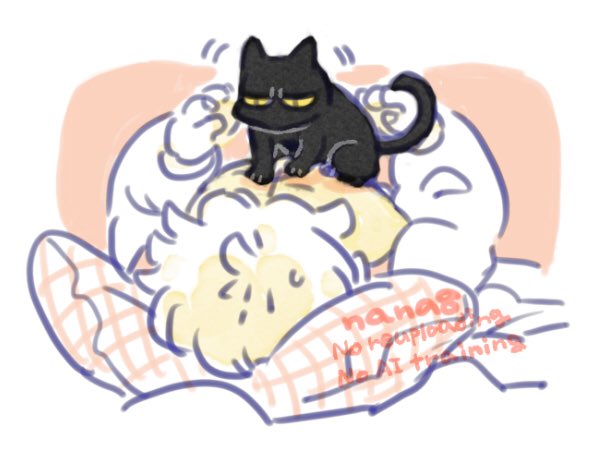 nana8yoga's tweet photo. 天使のおなかを熱心にふみふみするﾈｺｳﾘ〜も再掲🐾 https://t.co/dScQaiEh9D