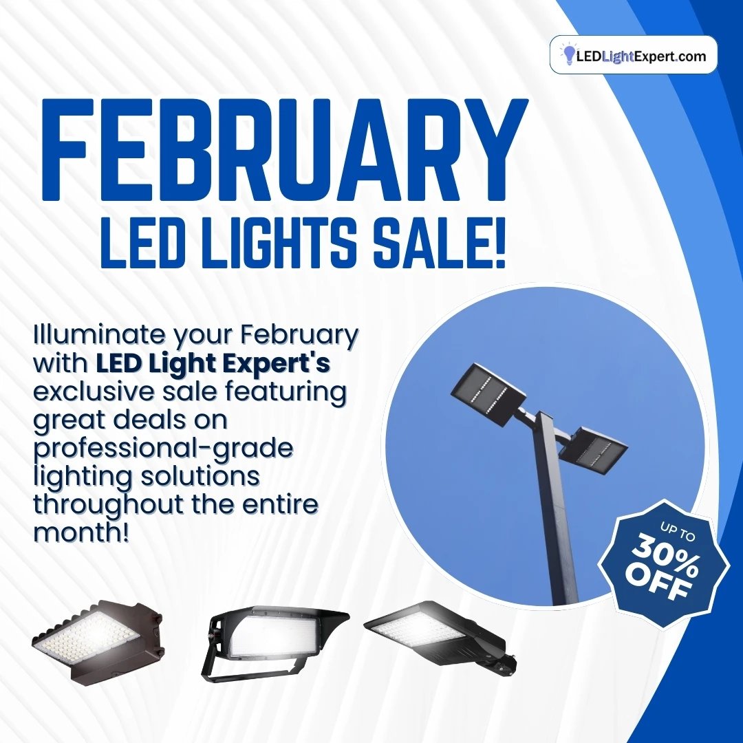 LEDLightExpert1's tweet photo. February lighting deals are live! ✨
Save on LEDs—wall lights, bulbs, grow lights, solar, stadium lights &amp; more.
🎟️ Code: 30FEBOFF
📅 Valid Feb 2026
⏳ Limited quantities
👉 https://t.co/S9FRbtGajr

#LEDSale #FebruarySpecials #LightingSavings #EnergyEfficient #LEDUpgrade https://t.co/Q5tSwgHyMd