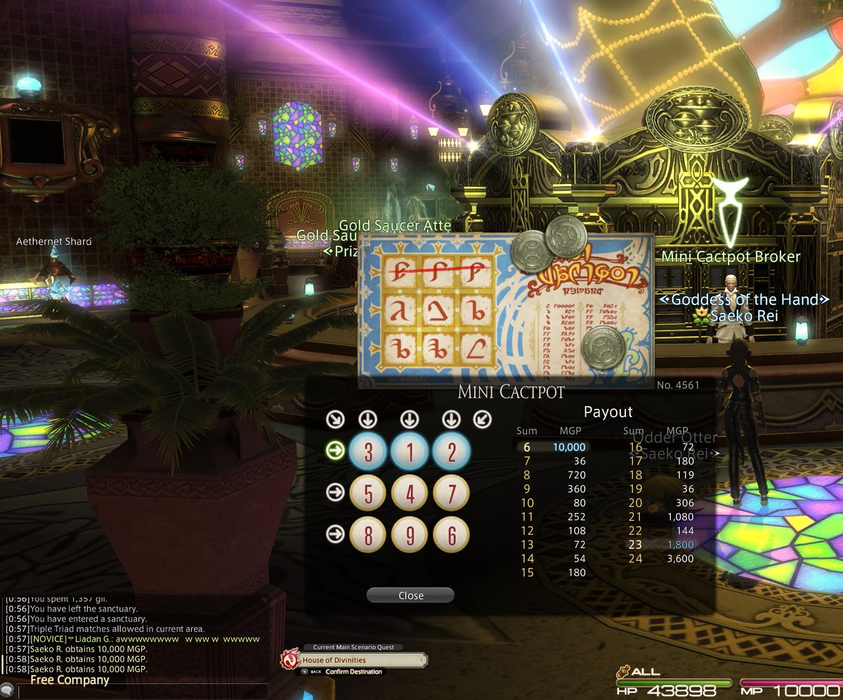 Coming back to FF14 Day 1. Mini Cact pot. 3 10K IN A ROW?? 
WE are so back~  

#Vtuber 🧡⚡️~