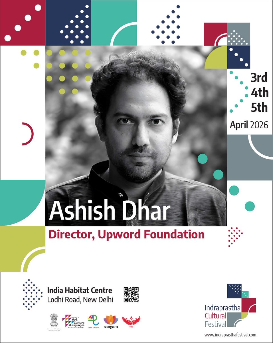 Ashish Dhar, Director of the Upword Foundation, will join the Indraprastha Cultural Festival to speak on cultural resilience in exile. A Kashmiri Pandit, mechanical engineer, and social entrepreneur, he has built platforms that reclaim Indian traditions, challenge dominant