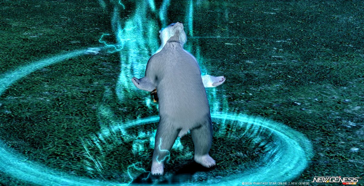 RECO_0290's tweet image. #PSO2NGS_SS

ゴオォォォ！
「ガアァァァ！」

「なに！？どうしたの、白熊！」
「物凄いパワーじゃ！白熊のパワーとは思えんぞ！」

「おい、お嬢さん！こいつはさっきのユウくんの状況と同じじゃないのかYo！」
「…！」

まさか…洗脳結界にかかったっていうの！？