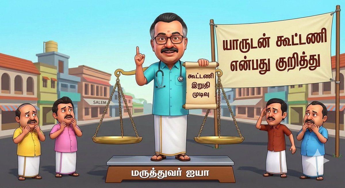 VSamattiyar's tweet photo. யாருடன் கூட்டணி என்பது குறித்து மருத்துவர் ராமதாஸ் ஆலோசித்து வருவதாக தகவல்
#veetoon_graphics https://t.co/5epjbdcEnA