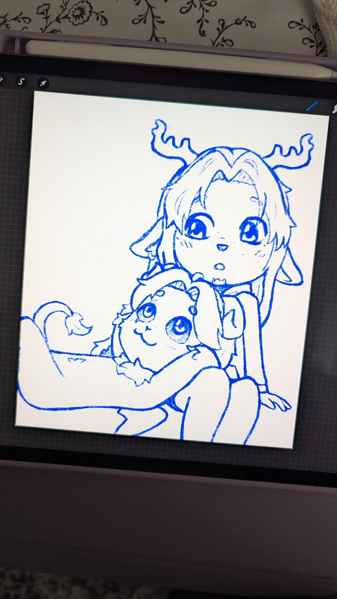 Dibujo de Dahlia y Milo de chill