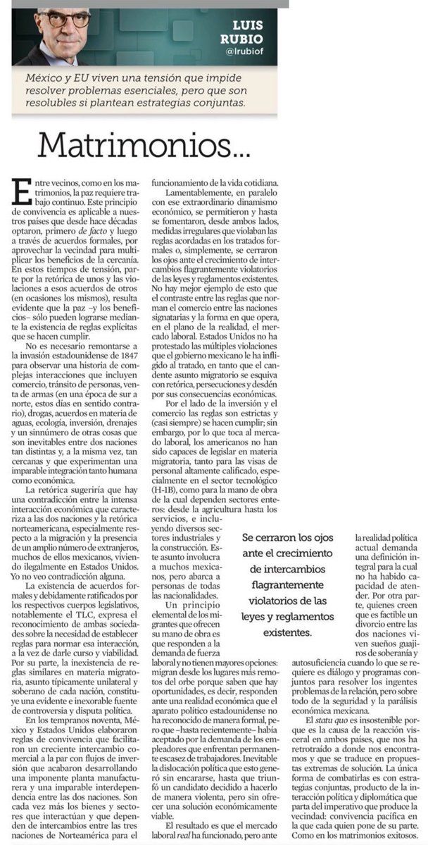 ⁦<a href="/lrubiof/">Luis Rubio</a>⁩ #LecturaRecomendada