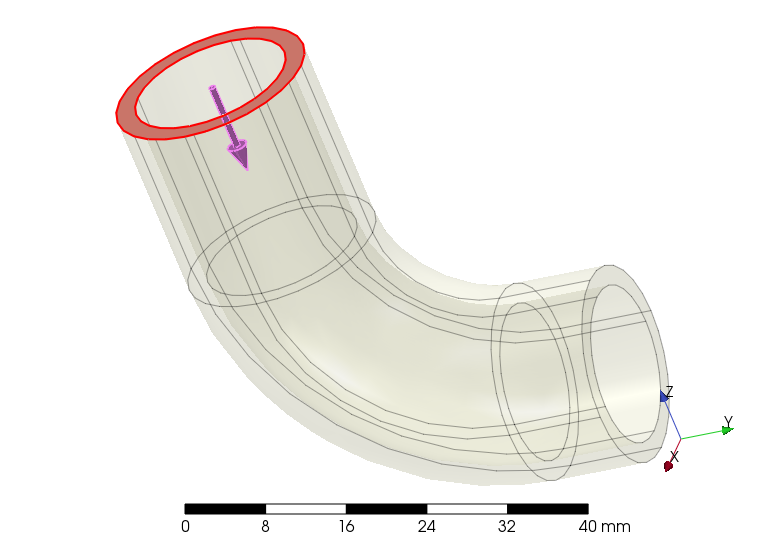 xyont1's tweet photo. all hexahedral (quadratic, reduced-integration) element meshing of tubular pipe elbow using sweep and quasi-structured quad as base without surface partitions #PrePoMax #Gmsh #CalculiX https://t.co/6QmxvkIjeK