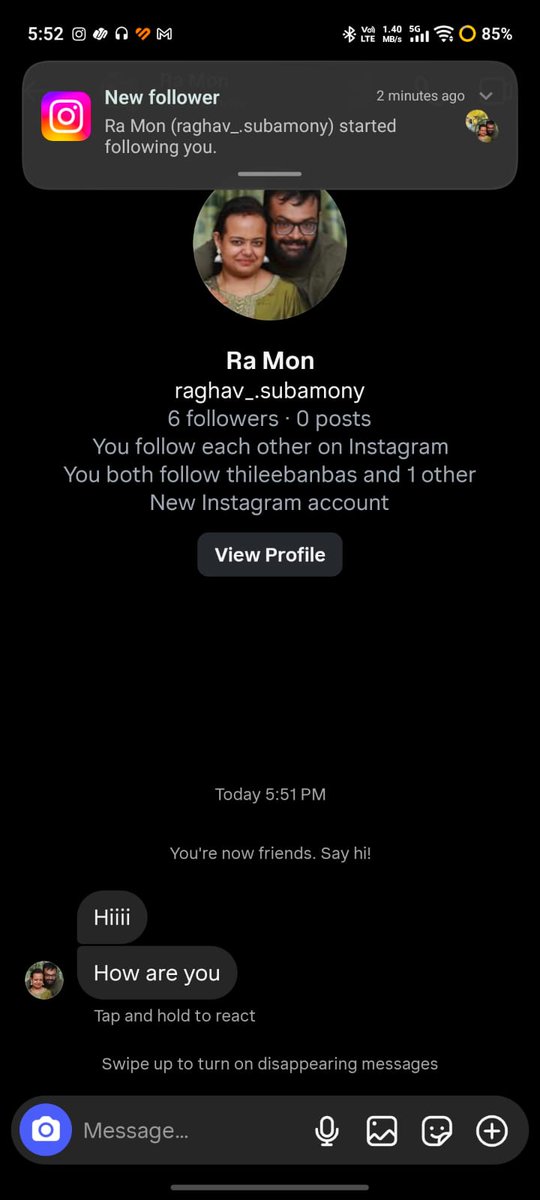 raghavsubramony's tweet photo. Fake profile alert. Friends please don't accept the request or provide anything to this profile. Report and Block https://t.co/n30pzbZnyX