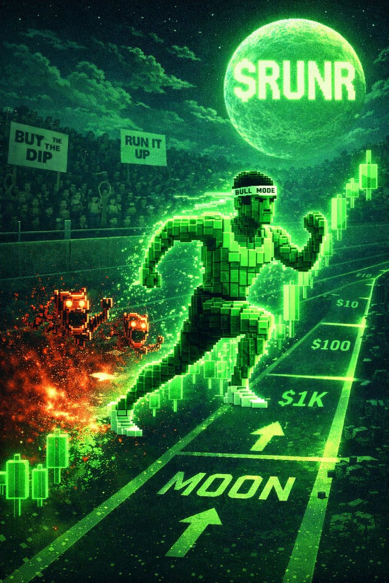 ChaWi001's tweet image. $RUNR isn’t just another token it’s momentum in motion.
Built on speed, energy, and community power, $RUNR represents the grind, the hustle, and the sprint toward higher levels. Every dip is just a warm-up. Every push is forward.
We don’t walk.
We RUN it up.

#RUNR #Solana