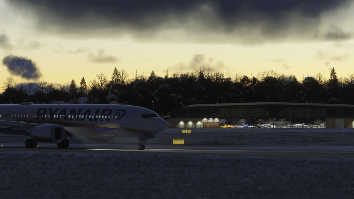mxi_design's tweet photo. Evening at ESOW🇸🇪✈️

Blue hour arrivals, runway lights in the winter air❄️💡

Västerås feels different at sunset🌅

Live now on all major stores🌍
MSFS Marketplace coming very soon⏳🚀 https://t.co/tu2QA4lgbQ