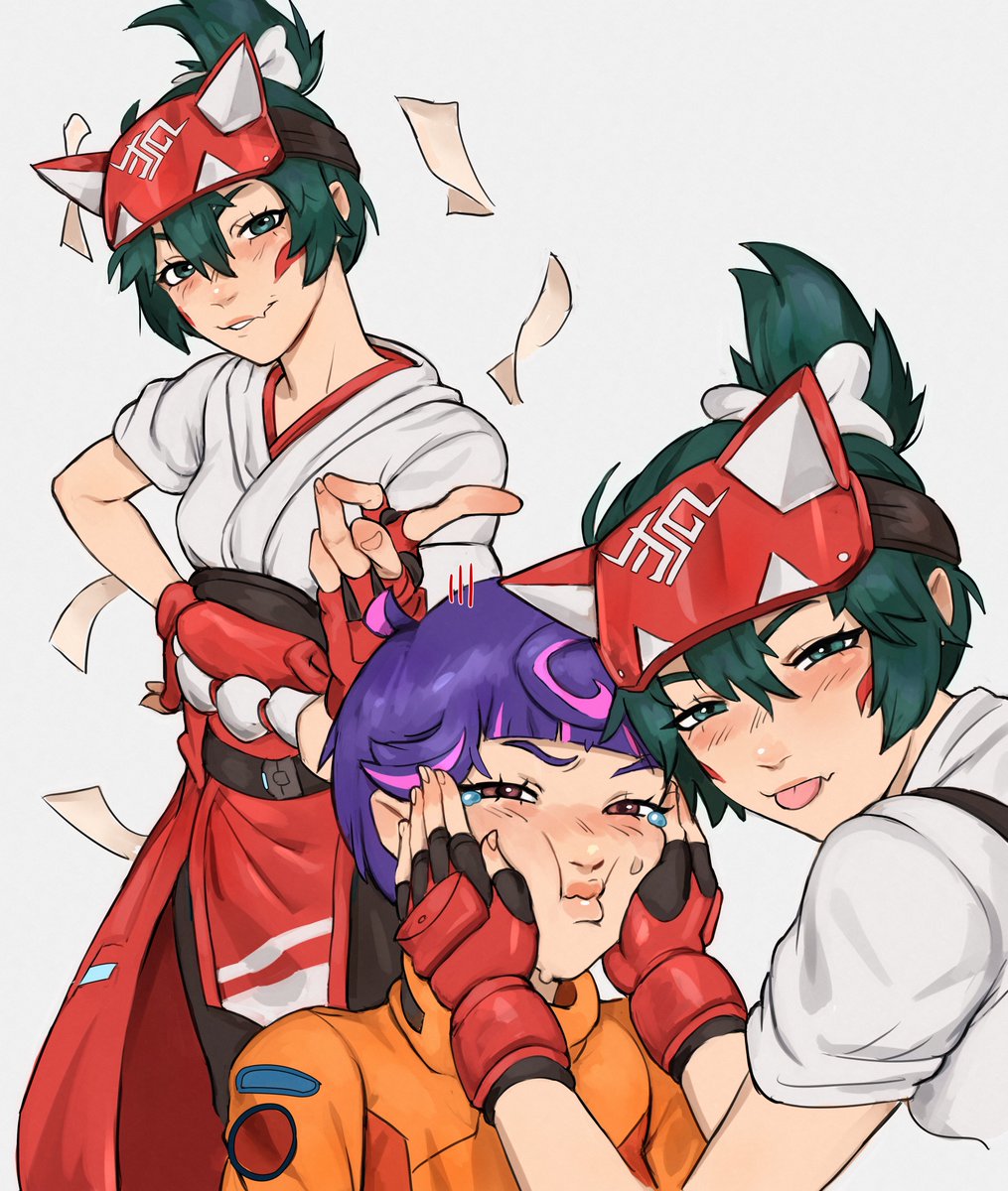 _kirtome's tweet image. Aren't they cute together? 🥹
#Overwatch #kiriko #juno