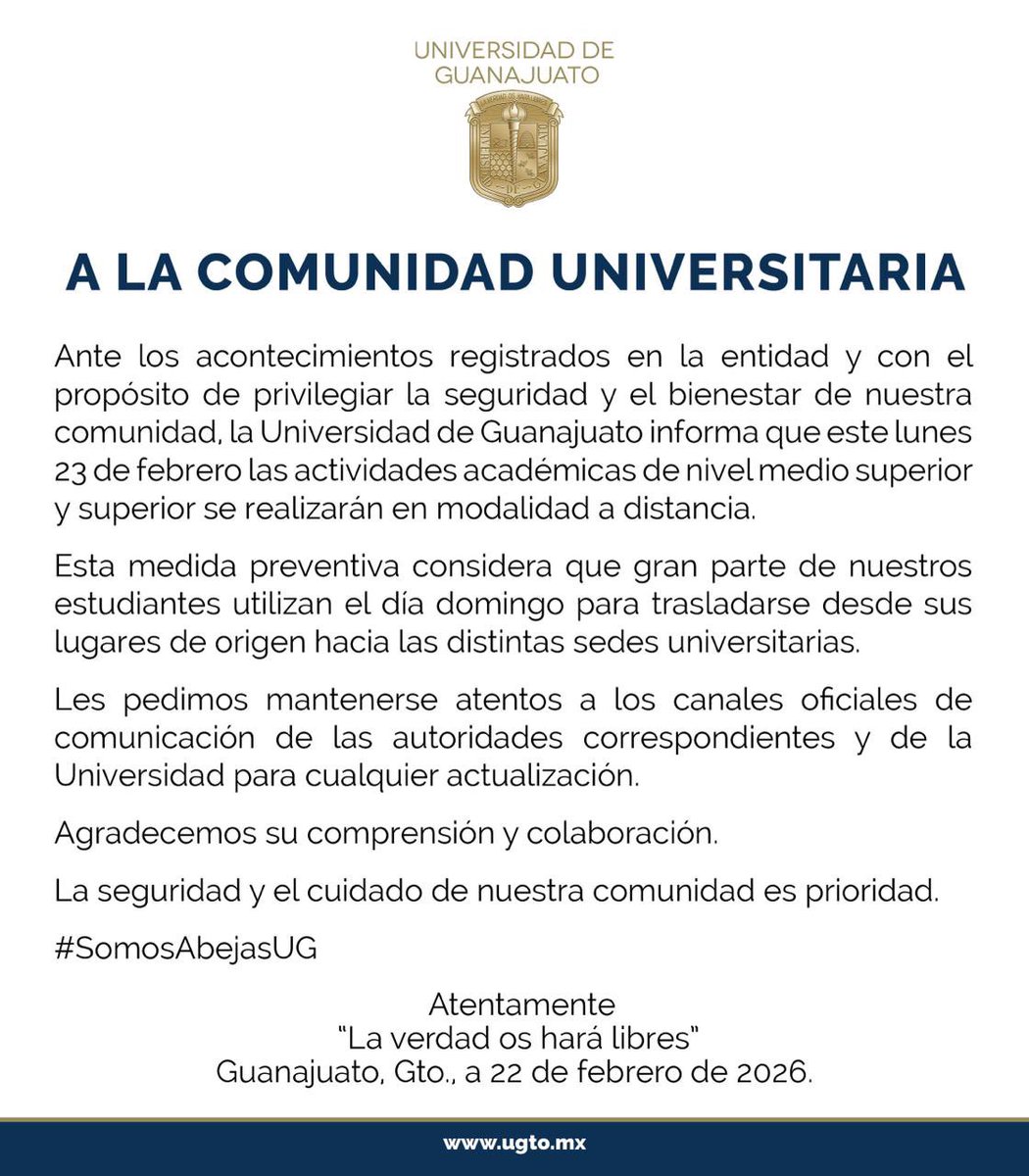Universidad de Guanajuato tweet media